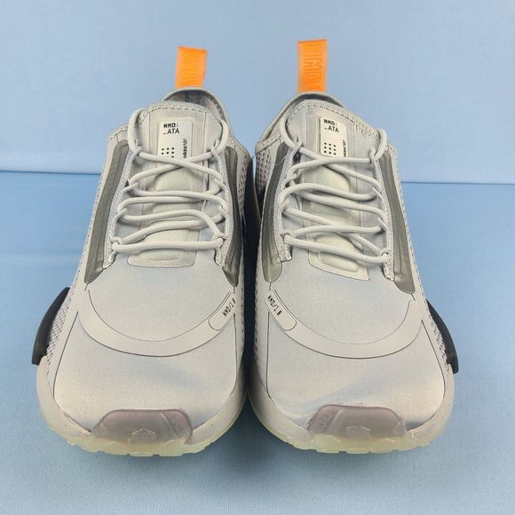 Adidas Running Shoes Mens Size 8.5 NMD R1 Spectoo NASA Halo Silver Orange FZ3200 - Picture 6 of 16